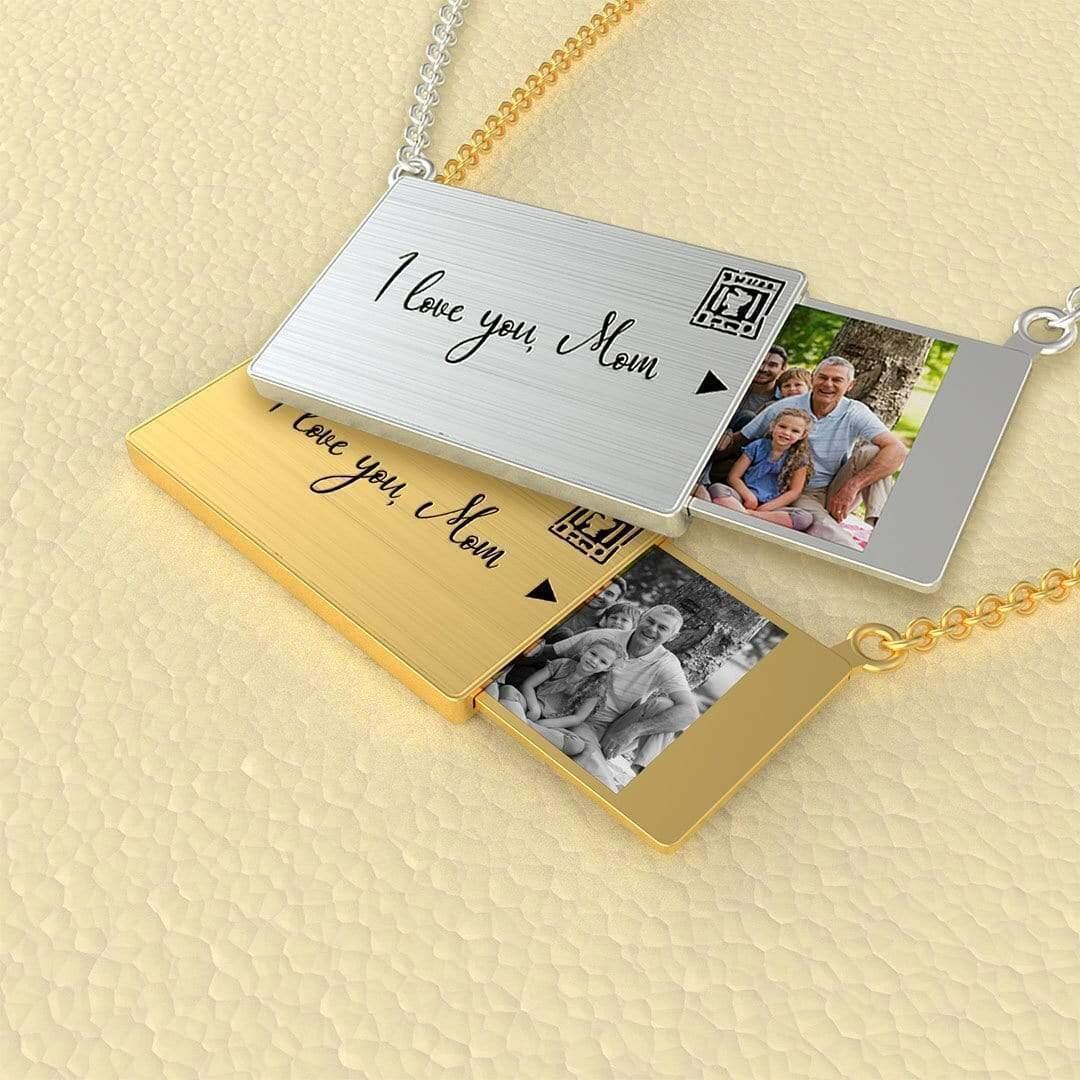 Personalized Envelope Projection Necklace