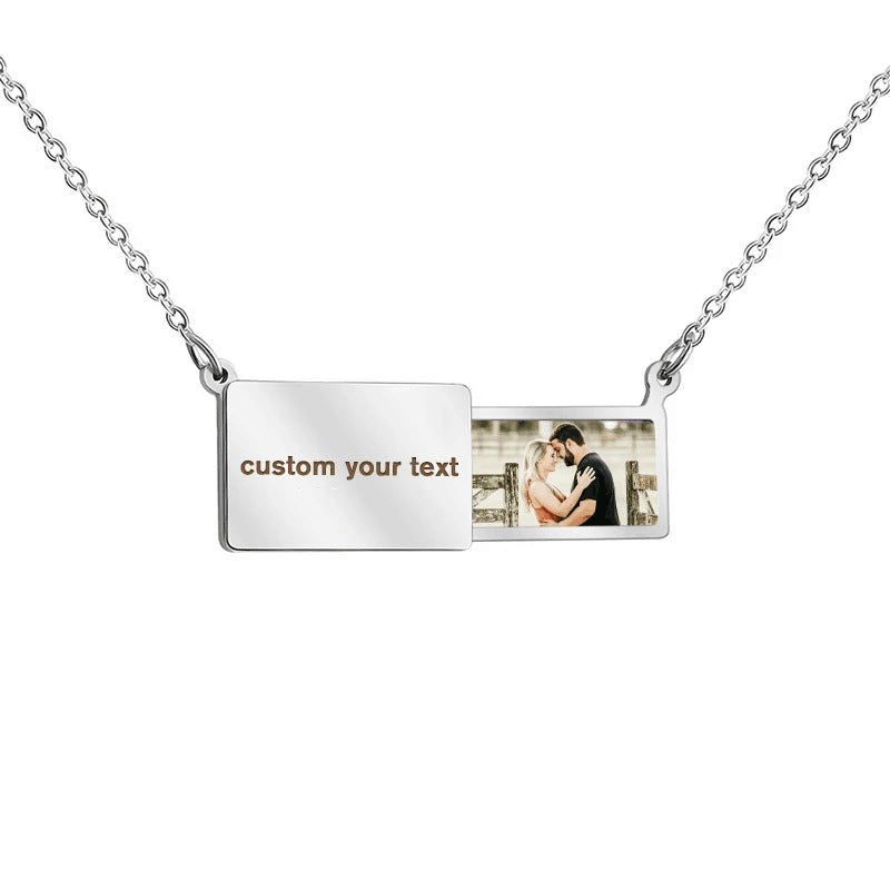 Personalized Envelope Projection Necklace