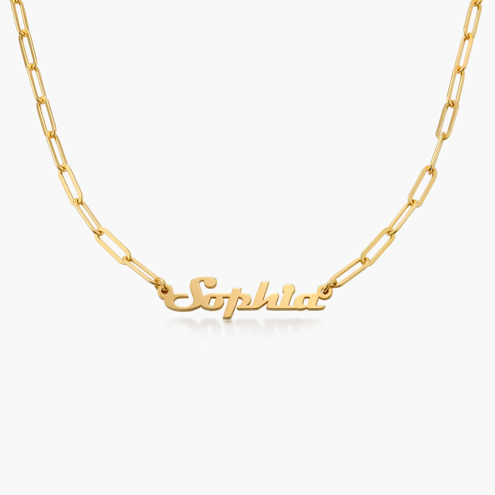 Handmade Full Silver Vintage Name Necklace