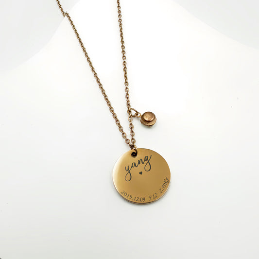 Personalized Kid Hand and Foot Print Necklaces - custom personalized jewelry detail image 2